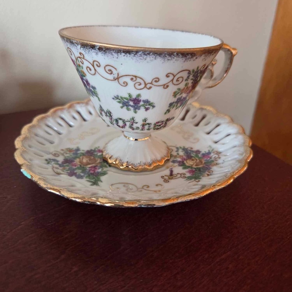vintage Ardco Fine Quality "Mother" Tea Cup and Saucer set, made in Japan.